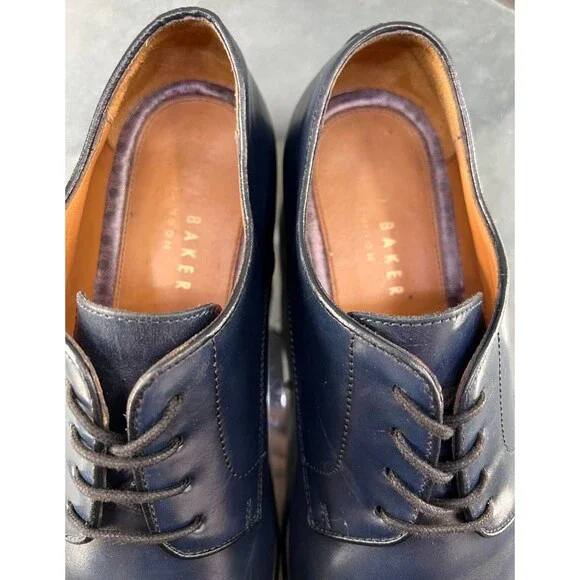 Ted Baker Watele Men\'s Plain Toe Oxford Dress Shoes Size 10 M Blue Made In Italy Amazon.com | Ted Baker Men main image 4